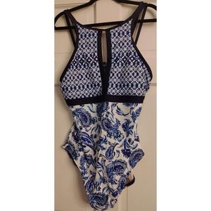Coastal Blue Women Swimsuit Empire Waist Swimsuit NWT Sz XL